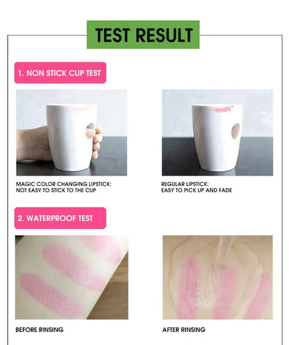 Warm Change Lip Balm Moisturizing Lipstick easy to color and not stick to the cup