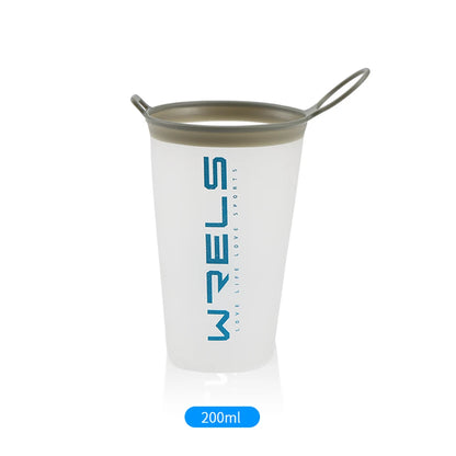 1pc 200ml Foldable Sports Water Cup Marathon Cross-country Running Folding Soft Water Cup Small and Light Easy to Carry Cup