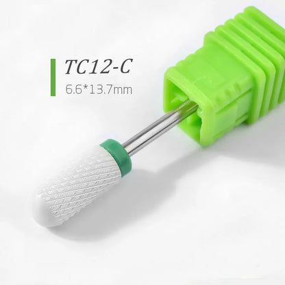 1/5pcs Ceramic Nail Drill Bits Milling Cutter Nail Files Grinding Head Electric Pedicure Manicure Polish Cuticle Clean Nail Tool