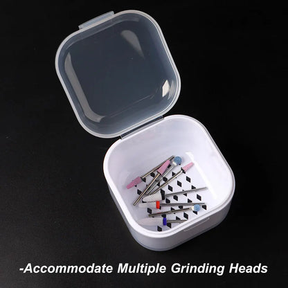 Portable Alcohol Disinfection Filter Cleaning Box Nail Art Drill Bits Grinding Head Disinfection Box Manicure Sterilization Tool