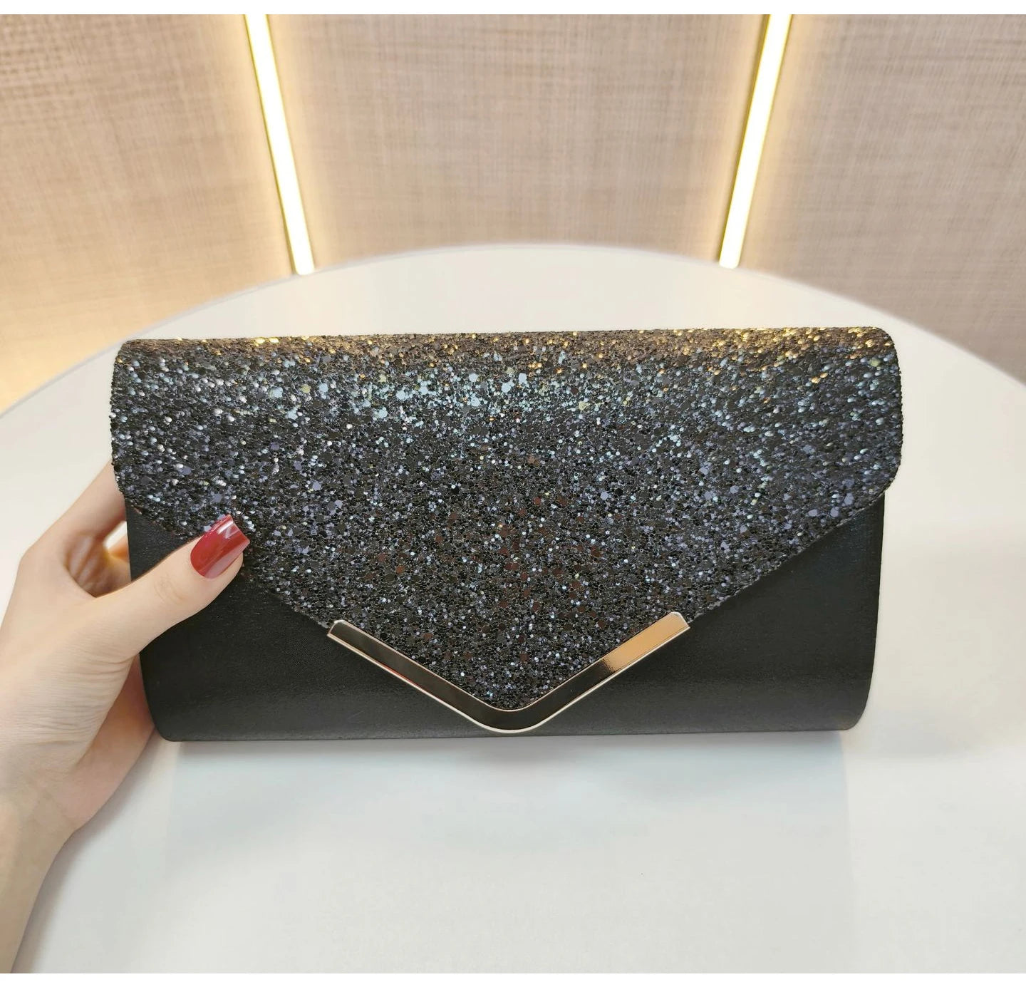 Fashion Banquet Bag, Sparkling Handbag, Wedding Bridesmaid Bag, Evening Party Bag, Formal Dress Bag, Shoulder Bags Chain