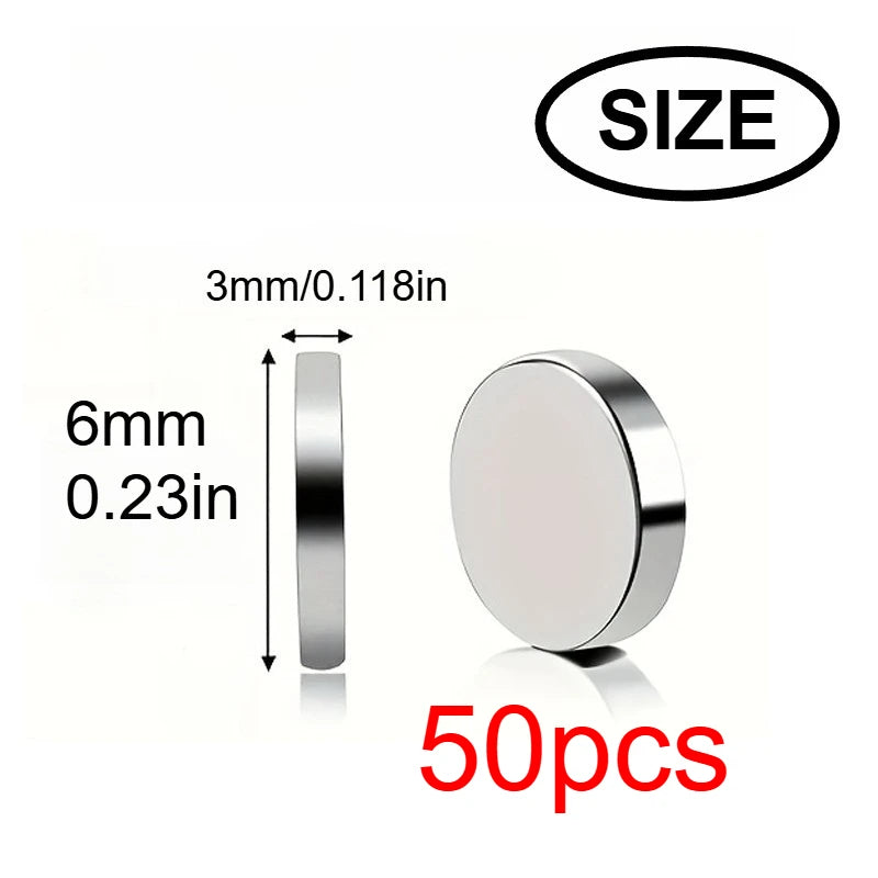 10x3/6x3mm mini whiteboard magnet, widely used in Halloween DIY, refrigerator stickers warehouse tool classification bag buttons