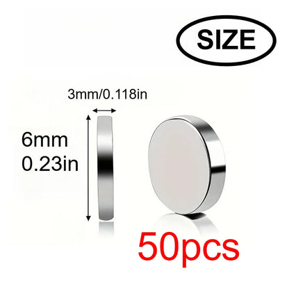 10x3/6x3mm mini whiteboard magnet, widely used in Halloween DIY, refrigerator stickers warehouse tool classification bag buttons