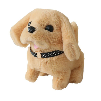 Simulated plush electronic dog, robotic dog, electronic pet that walks and barks, electric puppy toy, holiday gift