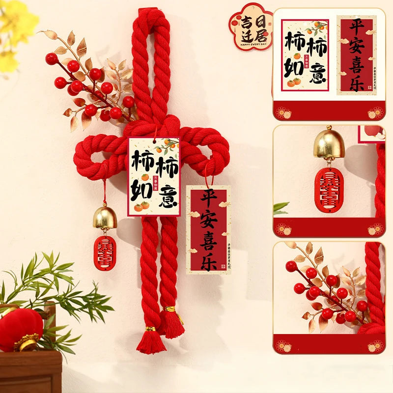 Chinese Knot Ornaments, Spring Festival Atmosphere Decorations 2026 Year Of The Horse New Year Decorations, Front Door Hangings
