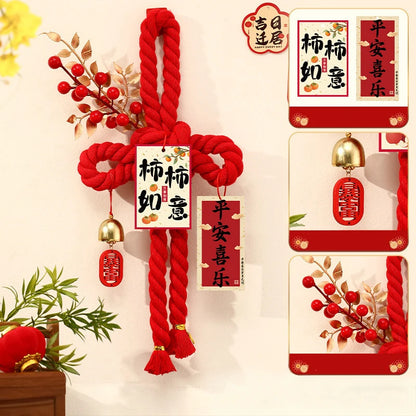 Chinese Knot Ornaments, Spring Festival Atmosphere Decorations 2026 Year Of The Horse New Year Decorations, Front Door Hangings