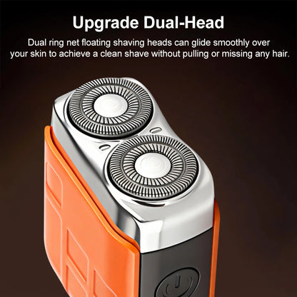 Electric Shaver Man Mini Electric Razor for Men Portable Men's Shaving Machine Rechargeable Men Beard Trimmer Dual Blade Razor