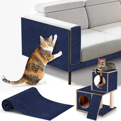 7 Colors Cat Scratcher Sofa Protector Cats Scratcher Pad Board Protection Trimmable Self-adhesive Carpet DIY Cat Scratch Mat