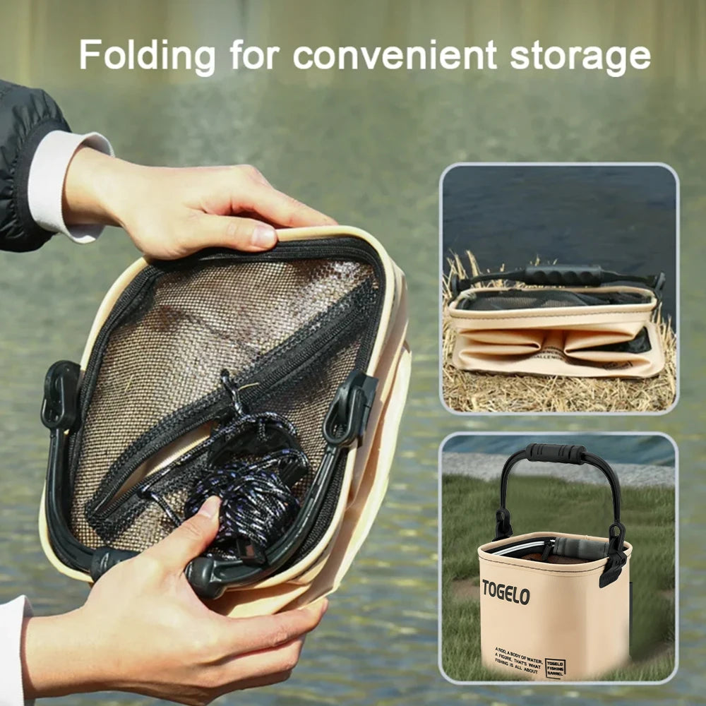 8L/13L Bucket All for Fishing Stuff Fishing Supplies New Accessorie Tackle Articles Accessory Suitcase Good Sports Entertainment