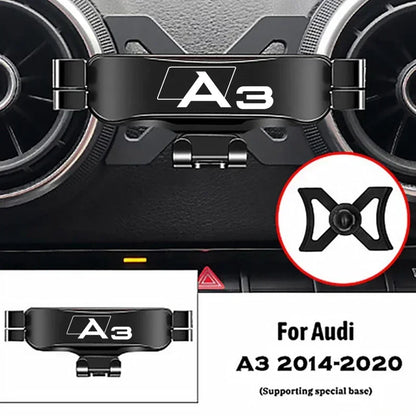 Car Mobile Phone Holder For Audi A3 S3 8V 2014-2020 Air Vent Mounts Stand GPS Gravity Navigation Bracket Car Accessories
