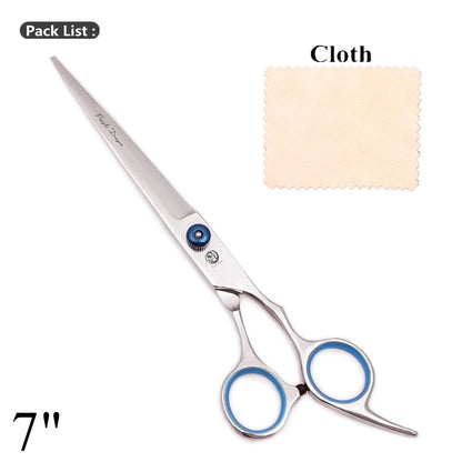Purple Dragon Dog Grooming Scissors 6.5" 7" Straight Scissors Thinning Shears Professional Pets Shears Curved Scissors Z4001