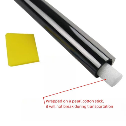 3Mx50CM VLT Black Car Window Foils Tinting Film Home Window Glass Solar UV Protector Sticker Films Pearl Cotton Stick Box PAC