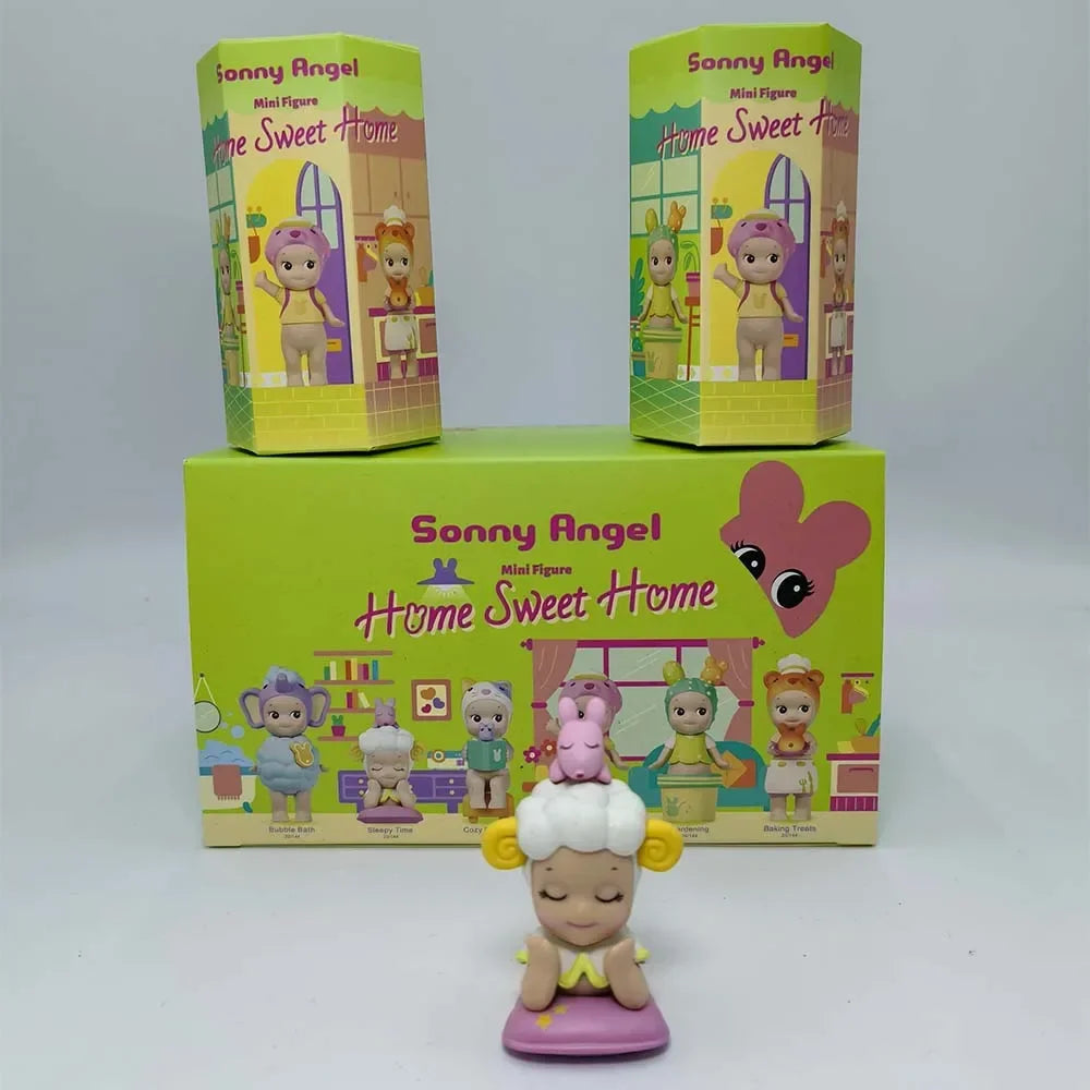Sonny Angel Mini Figure Home Sweet Home Series Blind Box  Model Anime Doll Desktop Ornament Decor Toy Girl Birthday Gift