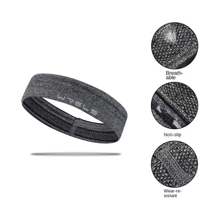 WRELS Headband Sport Band Elastic Non Slip Absorbent Sweatband Workout Running Basketball Gym Fitness Athletic Hair Band