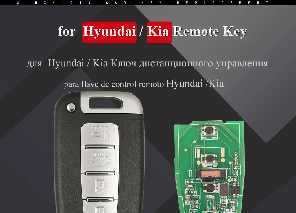 4BT Smart Remote Key 433Mhz ID46 For Kia Forte Soul Rio Borrego Sorento Optima Hyundai I30 IX35 Sonata Genesis Equus Veloster