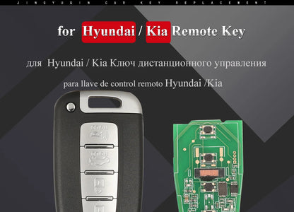 4BT Smart Remote Key 433Mhz ID46 For Kia Forte Soul Rio Borrego Sorento Optima Hyundai I30 IX35 Sonata Genesis Equus Veloster