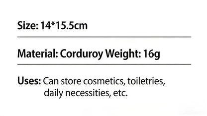 HOMEFISH Corduroy Drawstring Bag Christmas Gift Candy Jewelry Cosmetics Coins Keys Organizer Packing Bags Storage Bag Pouch