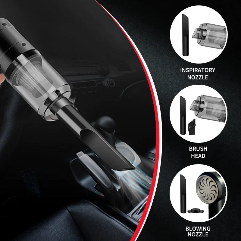 Hot-selling portable wireless mini car vacuum cleaner multifunctional hand-held rechargeable vacuum cleaner car home two-in-one