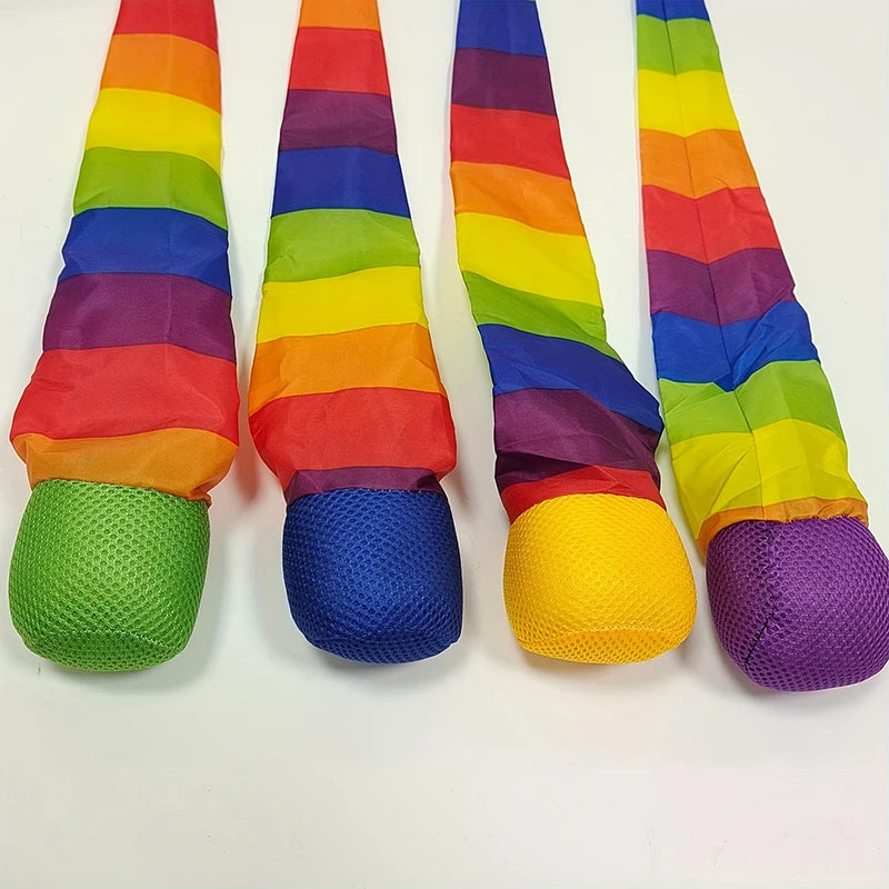 Rainbow Comet Ball Soft Tail 65cm Indoor Outdoor Play Ball Throwing Receiving Ball Park Sports Relax Coordination Training Ball
