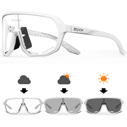 SCVCN Men Cycling Glasses Photochromic Sunglasses Mountain Bike Road Bicycle Eyewear MTB Cycle Goggles Sports UV400 Glasses Hot