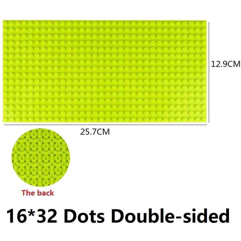 Single Double Sided Classic Base Plates Blocks Plates  32x32 16x16 16x32 Dots DIY Simulated scene Building block base Toy