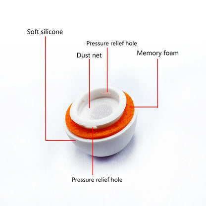 Memory Foam Ear Tips for Apple AirPods Pro 2 1 Silicone Ear Cushion Replacement Earphone Earpads Ear Plug Cap Accessories 1 Pair