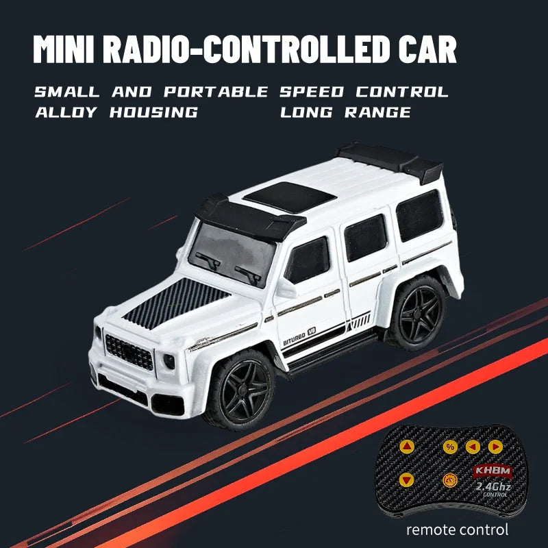 New RC Car MINI Alloy 1/64 Remote Control Car Convenient to Carry 60 Minutes of Work Time Children's Gifts Electronic Toys