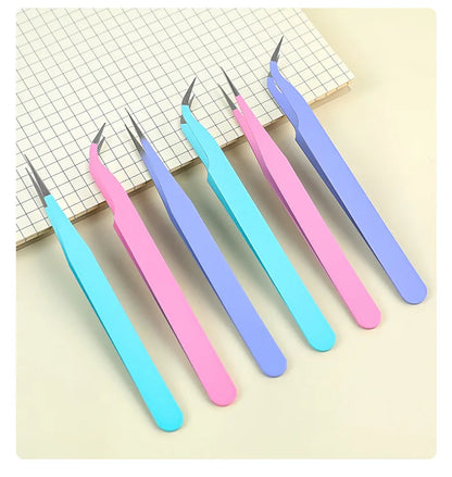 2pcs Tweezers Creative Macaroon Color Clip for DIY Decroative Journal Diary Scrapbook Sticker Tool Back To School Student Supply