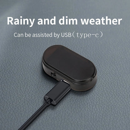 1pc Car Fake Security Light Solar Powered Simulated Dummy Alarm Wireless Warning Anti-Theft Caution Lamp LED Flashing Lights