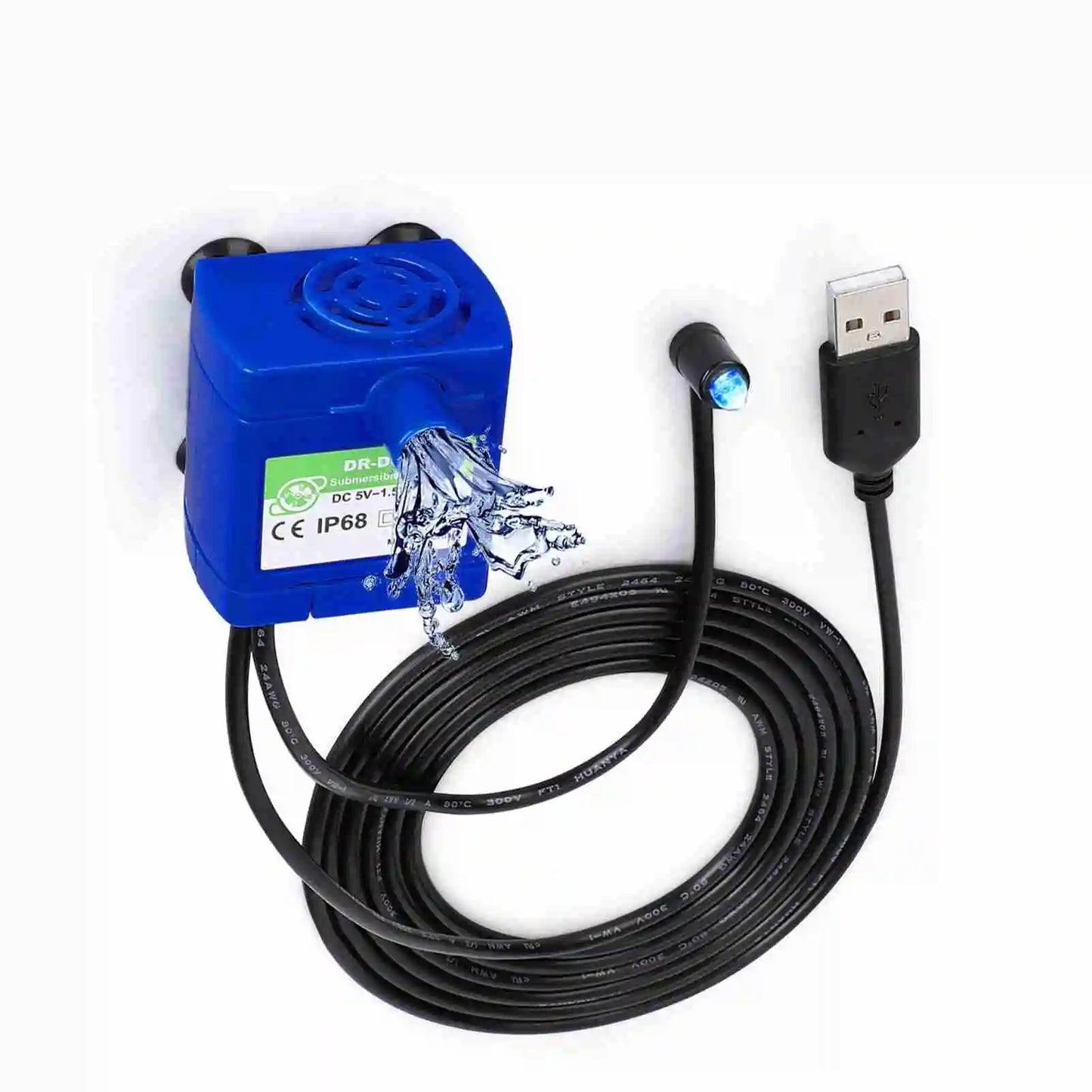 Submersible Water Pump for Pet Fountain with 5.9ft Power Cable, Replacement Pump Pet Fountain