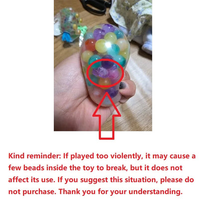 6cm Exotic Pinch The Rainbow Bead Pressure Reducing Ball Vent Ball Decompression Toy TPR Pinch Le Grape Ball Adult Toys