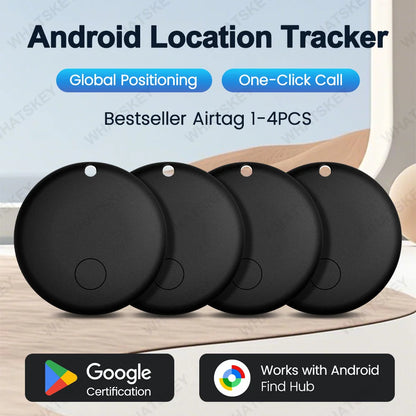 Android Anti-lose Tracker for Google Find My Positioning Far Away Finder Voice Locate Suitcase Keys Bag Toys Smart Airtag