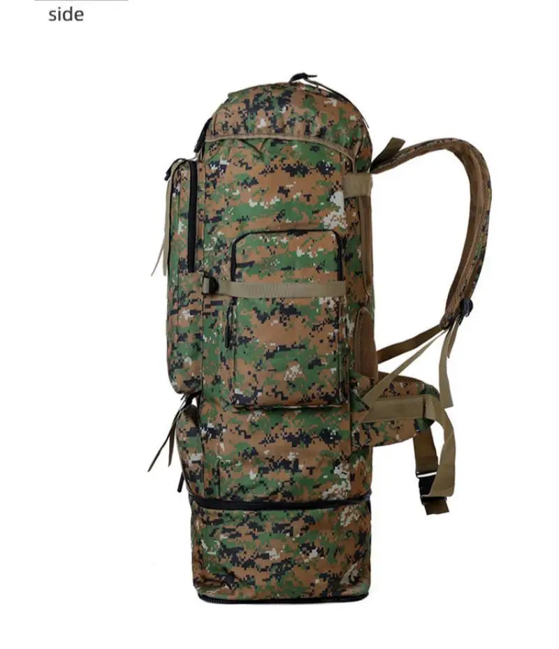 Homefish 80L/100L Large Mountaineering Backpack Outdoor Climbing Bag Tactical Rucksack Hiking Camping Travel Backpack