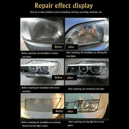 800ml Headlights Liquid Polymer Headlight Chemical Polish Repair Fluid Refurbishment Scratch Repair Polishing Headlights Kit