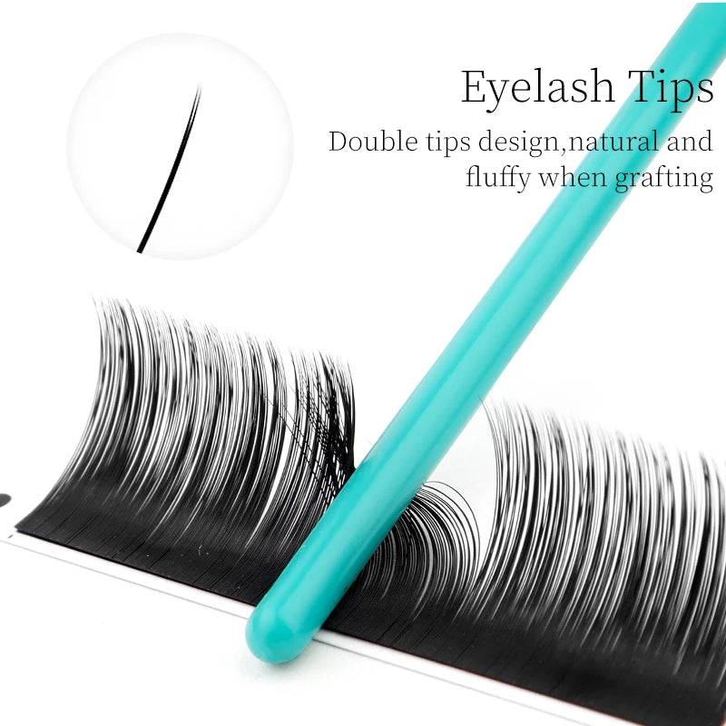 Winky Beauty Flat Lashes Extension For Professionals Ellipse Flat Lash Split Tip Profession Soft Flat Eyelash C/D/CC/DD Curl