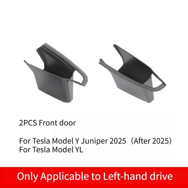 Door Handle Storage Box for Tesla Model 3 Highland Model Y Juniper 2026 Interior Accessories Inner Handle Organizer Phone Holder