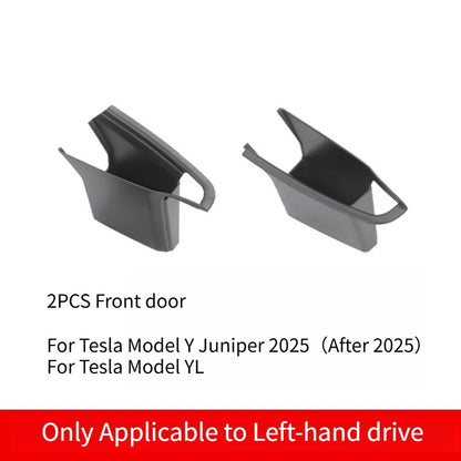 Door Handle Storage Box for Tesla Model 3 Highland Model Y Juniper 2026 Interior Accessories Inner Handle Organizer Phone Holder