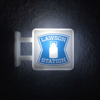 Hot Convenience Store Fridge Magnet Miniature Model Magnetic Attraction Decorate Night Light Atmosphere Light Glowing Signboard