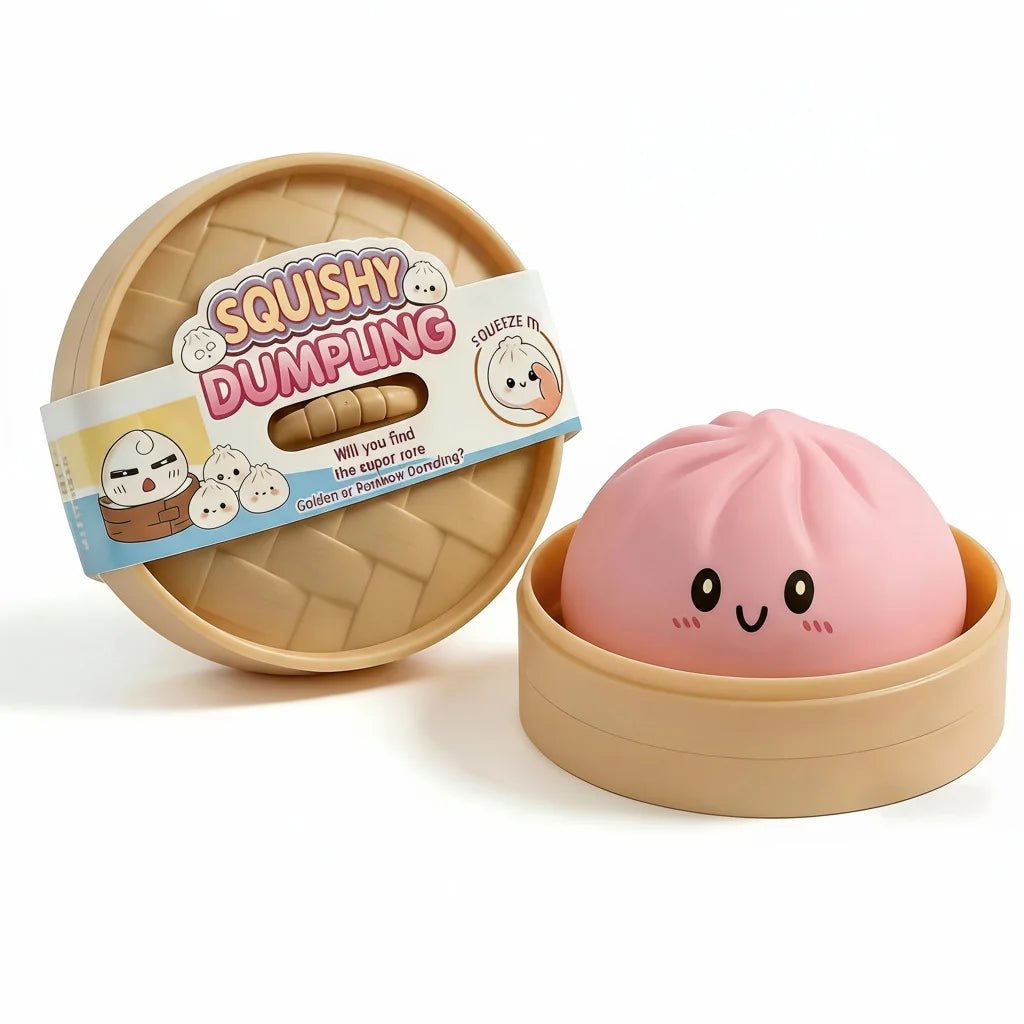 Giant Squishies Dumpling Bun Toy, Slow Rising Glitter Dumpling Stress Ball, Stress Relief Fidget Toy for Home Office Travel toys