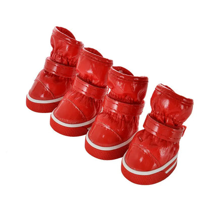Waterproof Dog Shoes For Small Medium Dogs Cats Winter Warm Puppy Snow Boots Outdoor Adjustable Chihuahua Pug Shoes Pet Sneakers