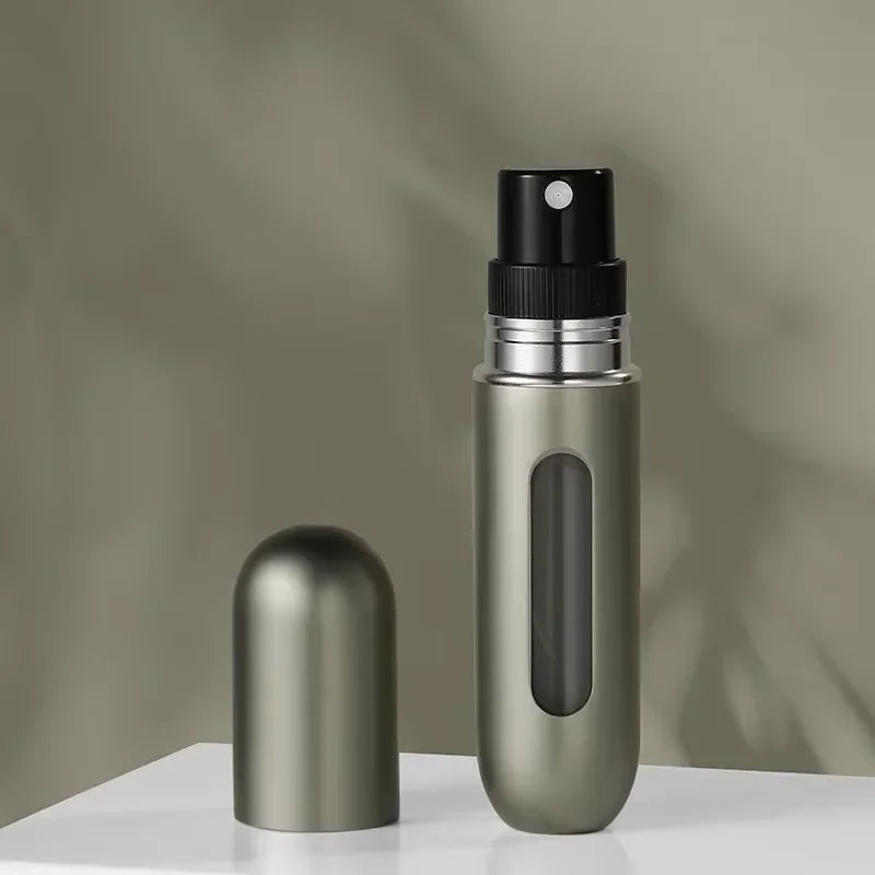 5ml Mini Portable Bottom-Filling Pump Perfume Refillable Spray Bottle Empty Cosmetic Containers Atomizer Bottle Travel Refill