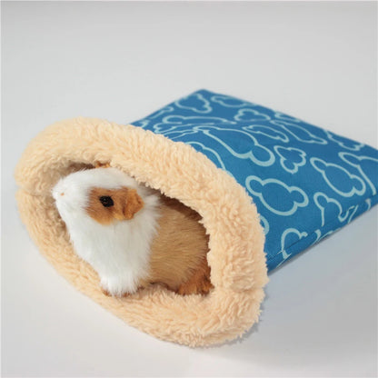 1 PC Random Color Small Pet Hamster Guinea Pig Small Nest Pet Hedgehog Squirrel Hamster Bed Comfortable Warm House for Winter