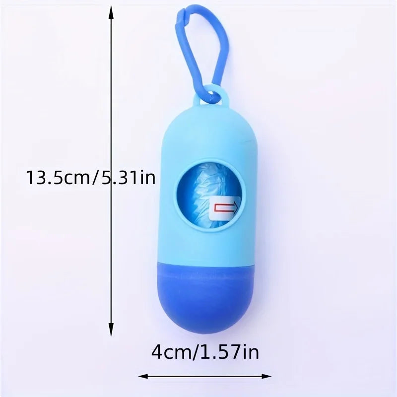 Pill Shaped Poop Bags Dispenser Garbage Holder Dispenser Pet Supplies For Dogs Collars And Leashes