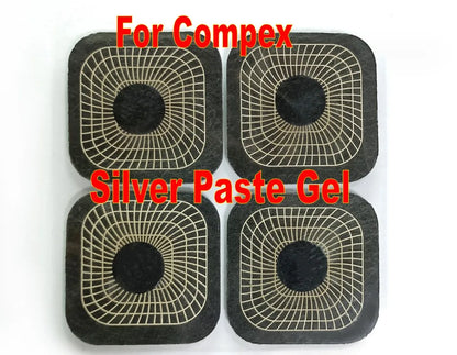 20pcs  New Self Adhesive TENS Electrode Square Larger Studded Pads for Compex Muscle Stimulator Machines