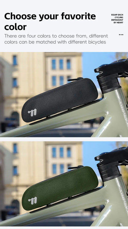 WEST BIKING Bike Top Tube Bag TPU Cycling Front Bag With Screws or Straps Waterproof Windproof Gravel Road Bike Top Frame Bag