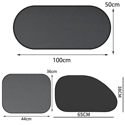1-5Pcs Universal Car Sunshades Foldable Auto Side Window Rear Windscreen Mesh Sunshade Cover Car Windshield Accessories Exterior
