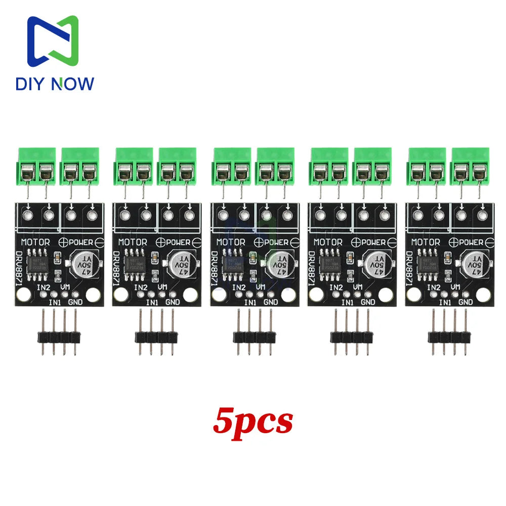 5/1Pcs DRV8871 DC 6.5-45V H-Bridge Motor Driver Module 3.6A Brushed DC Motor Control PWM 10A Sinking Source for DIY Robot