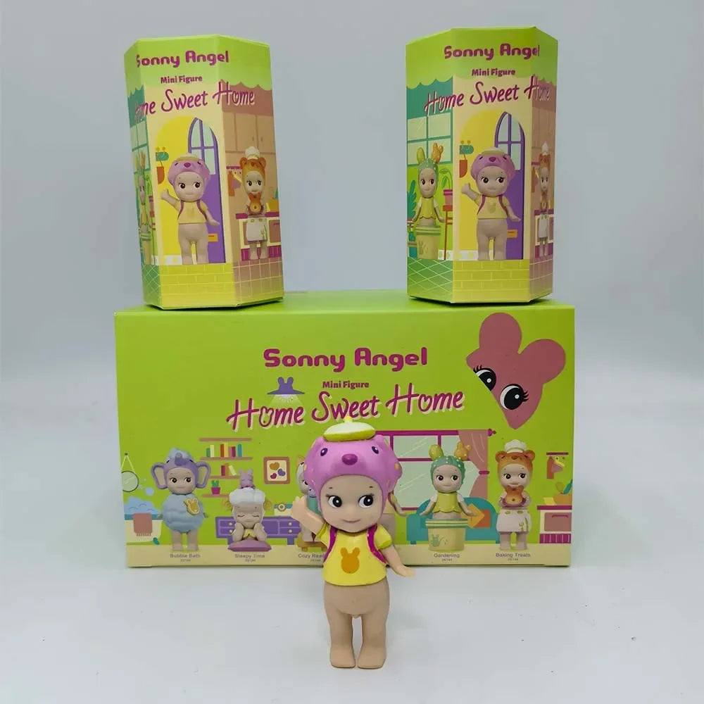 Sonny Angel Mini Figure Home Sweet Home Series Blind Box  Model Anime Doll Desktop Ornament Decor Toy Girl Birthday Gift