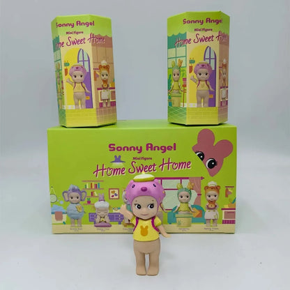 Sonny Angel Mini Figure Home Sweet Home Series Blind Box  Model Anime Doll Desktop Ornament Decor Toy Girl Birthday Gift