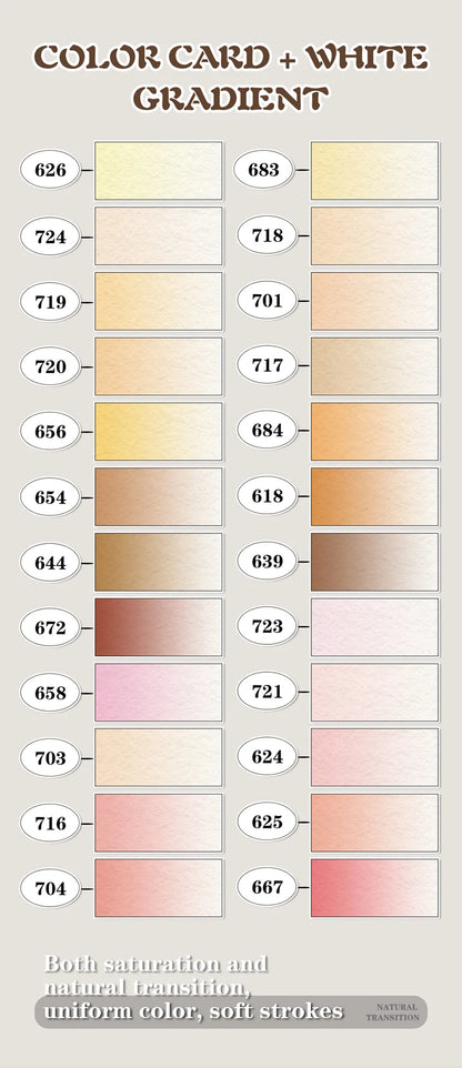 GuangNa 12-72 Colors Soft Brush Acrylic Marker Pen Set,Skin Tone, Macaron color,DIY Hand Drawn,Paint Art Markers pens,GN.8201F/M